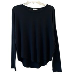 rag & bone Black Boxy Oversized Long Sleeve Shirt Medium